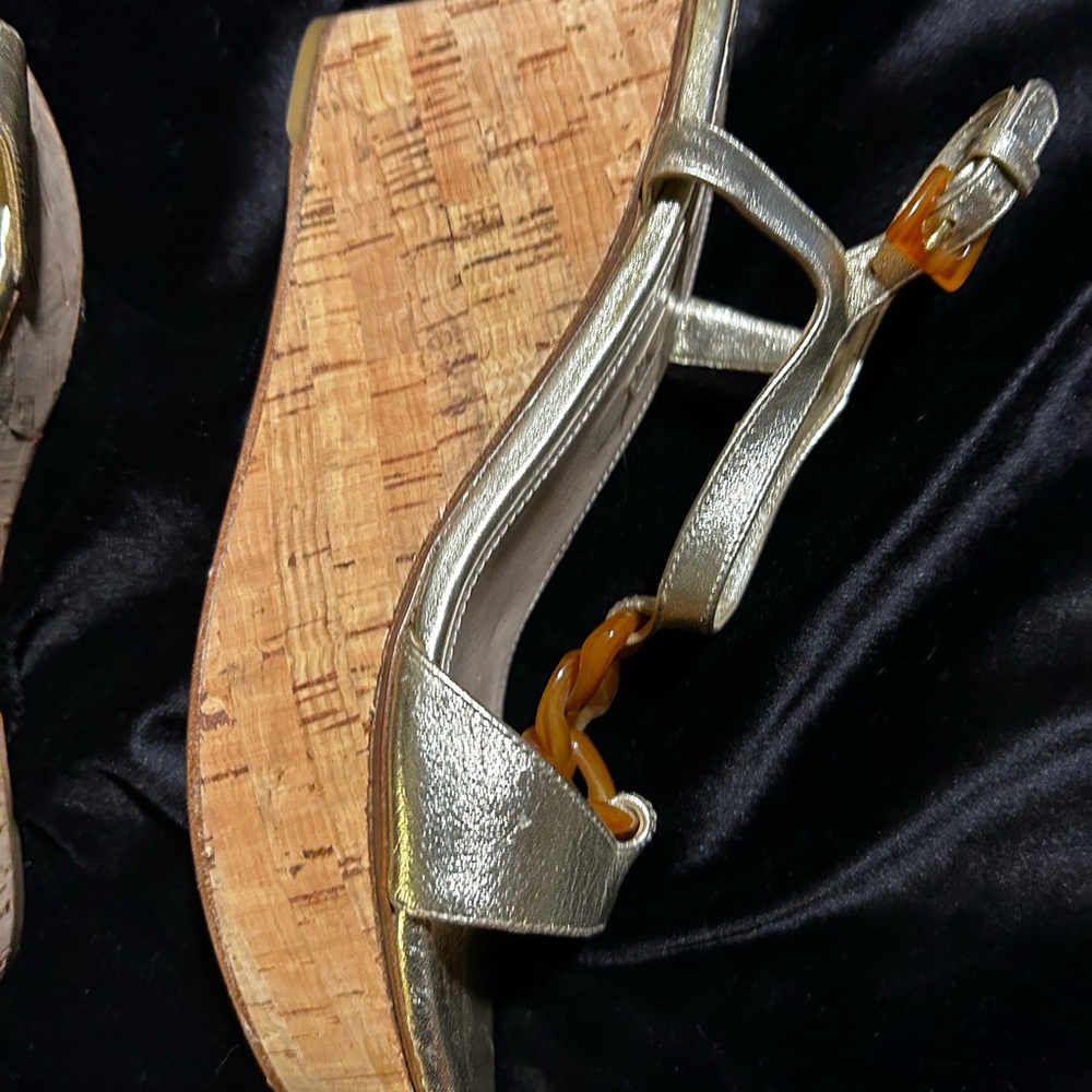 COPY - COPY - Prada cork heel platform sandals - Picture 2 of 6